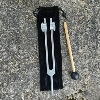 Weighted Healing Tuning Fork – 111 Hz or OM 136.1 Hz (Includes Mallet & Pouch)