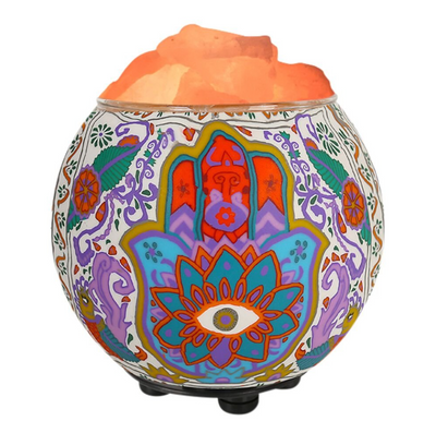 Hamsa Aromatherapy Salt Lamp with Dimmer Cord