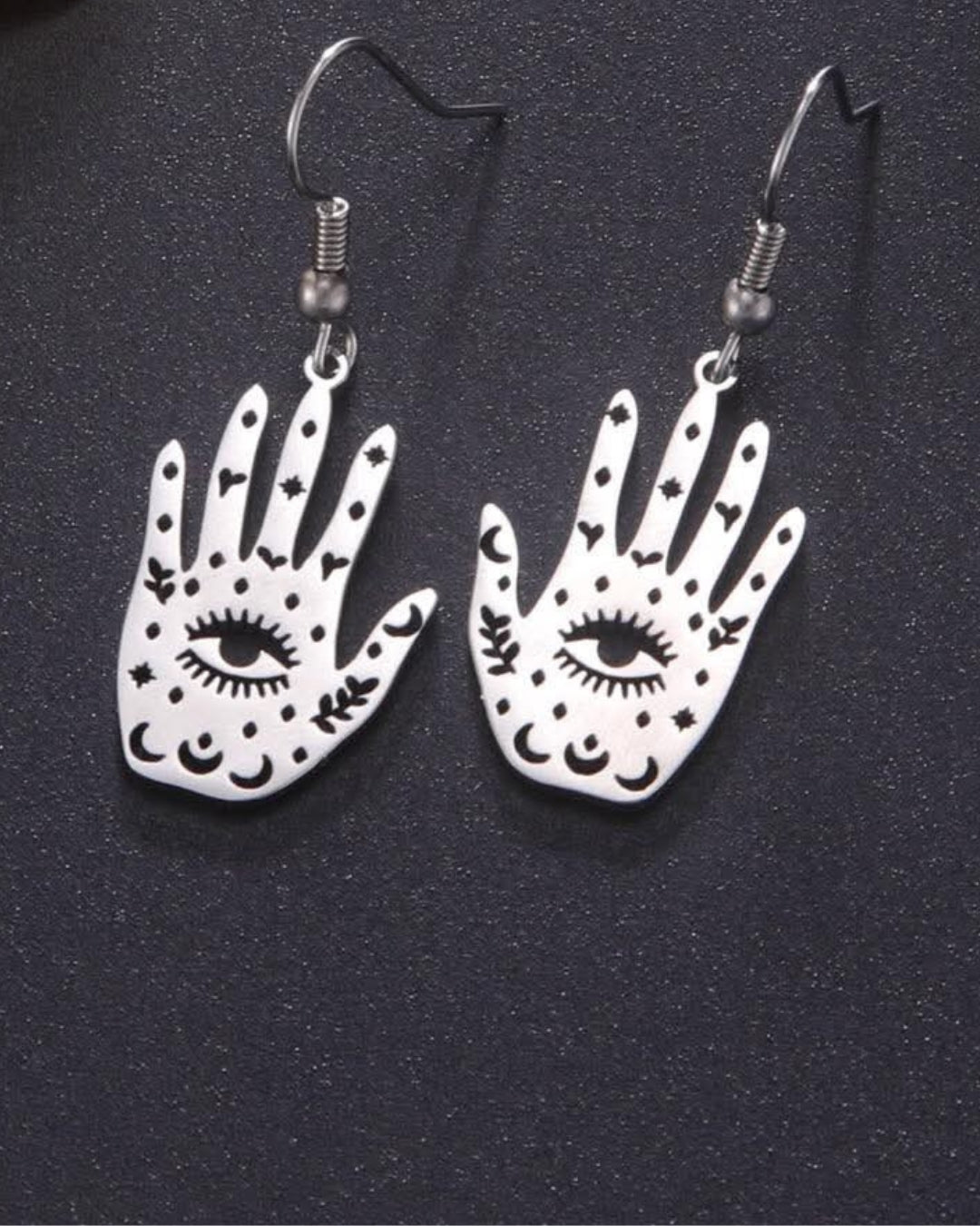 Fatima Evil Eye Hasma Hand Boho Dangle Earrings