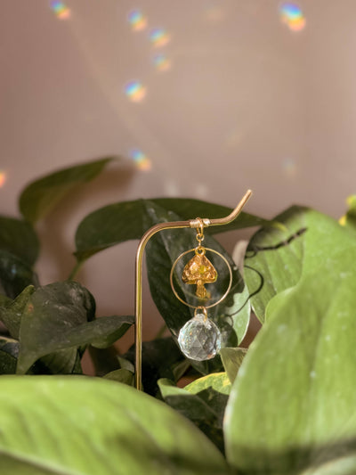 Plant Stake | Sun Catcher & Mushroom | Houseplant Accessory