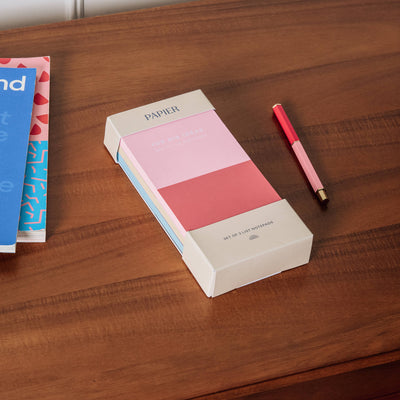 Colorblock Set of 3 List Notepads