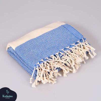Turkish Towel | Peshtemal | Sand Resistant Beach Towel: Light Gray