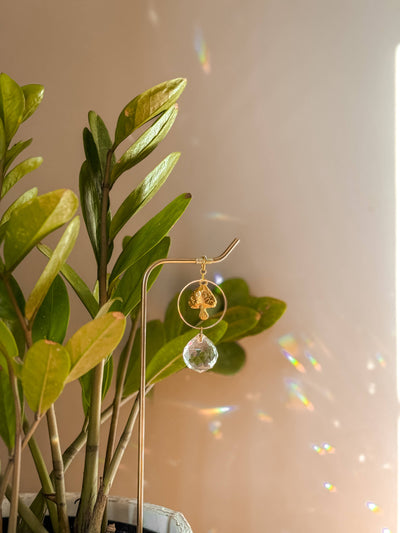 Plant Stake | Sun Catcher & Mushroom | Houseplant Accessory