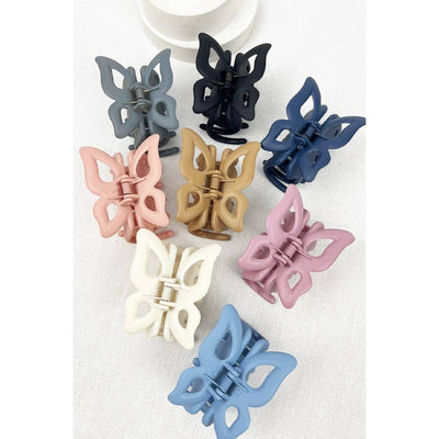 Matte Butterfly Hair Claw: MIX COLOR / ONE