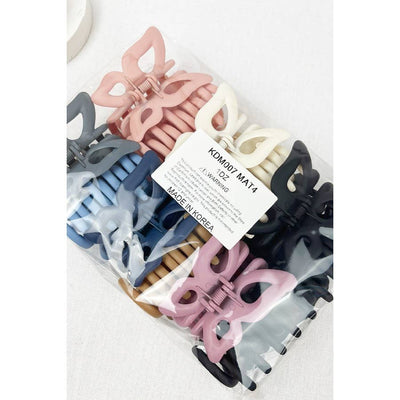 Matte Butterfly Hair Claw: MIX COLOR / ONE