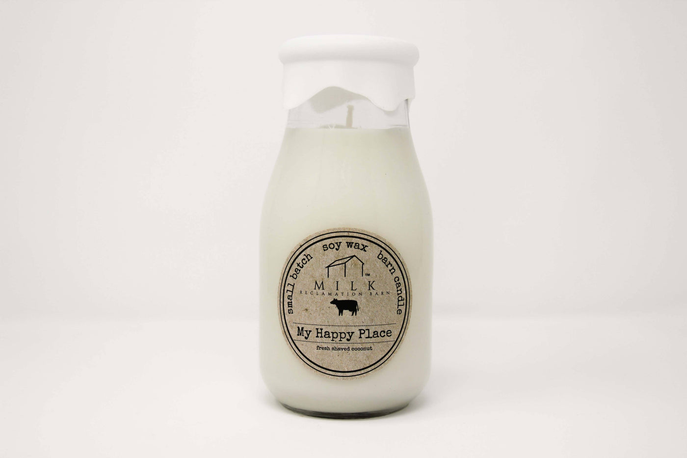 Milk Bottle Candle My Happy Place