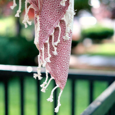 Turkish Towel | Peshtemal | Sand Resistant Beach Towel: Light Gray