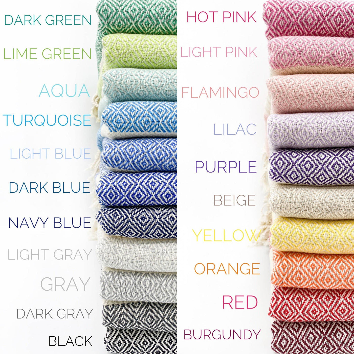 Turkish Towel | Peshtemal | Sand Resistant Beach Towel: Orange