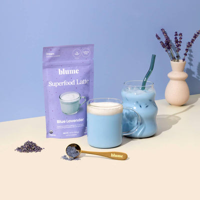 Superfood Latte Powder, Blue Lavender