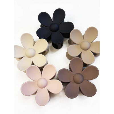 Matte Neutral Color Daisy Hair Clips: MIX COLOR / ONE