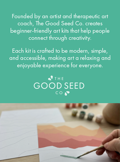 The Good Seed | Minimalist Paint-by-Number Kit - Flowers