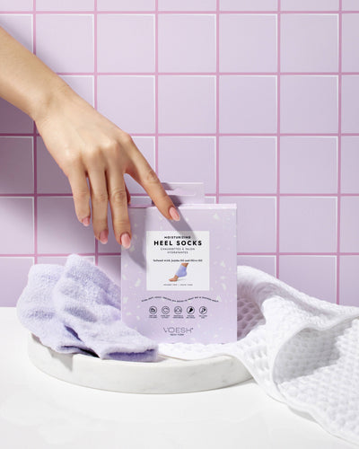 Moisturizing Heel Socks - Purple