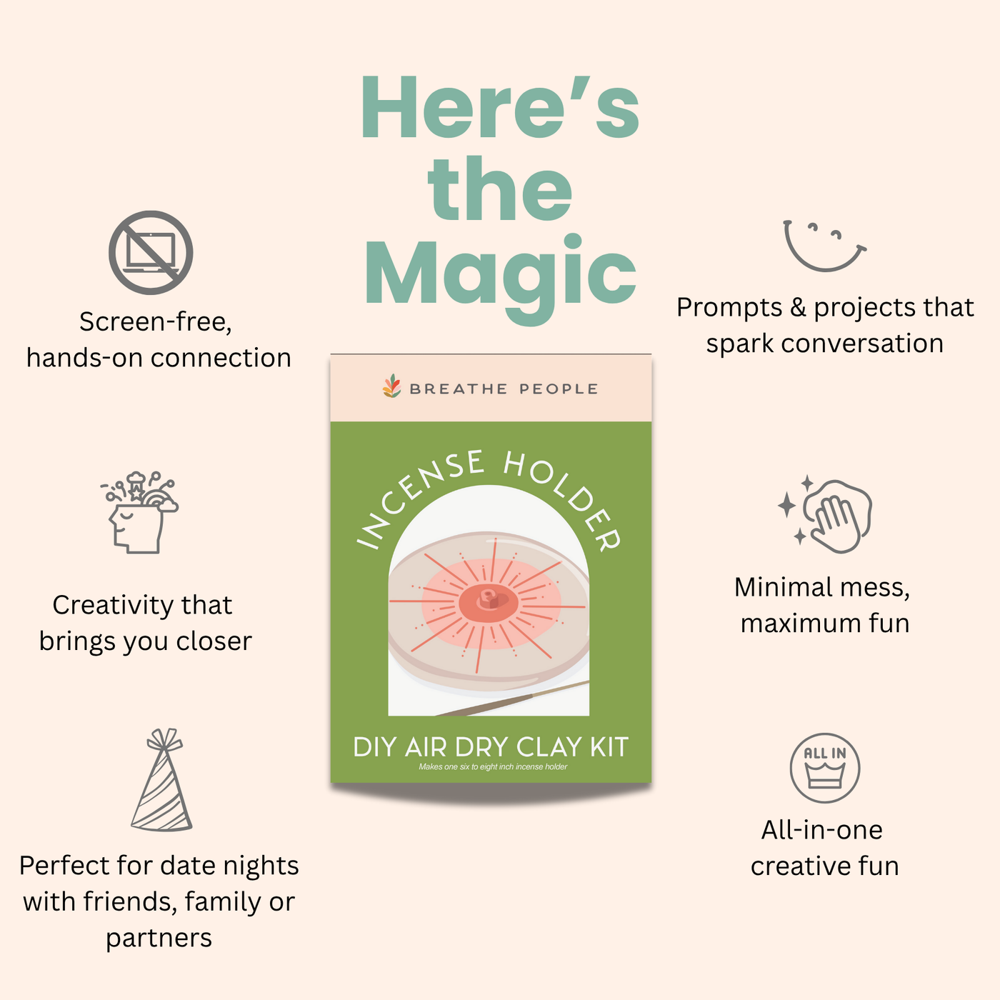 DIY Air Dry Clay Kit- Make Your Own Wind Chimes