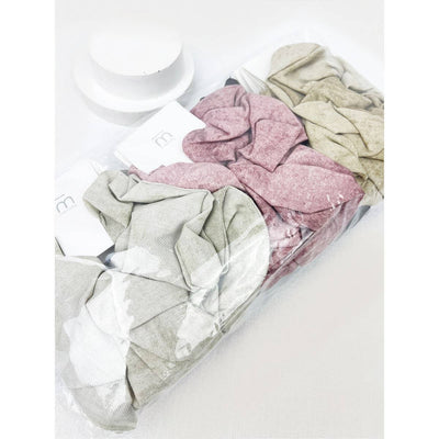 Acid Washed Pattern Large Scrunchie: MIX COLOR