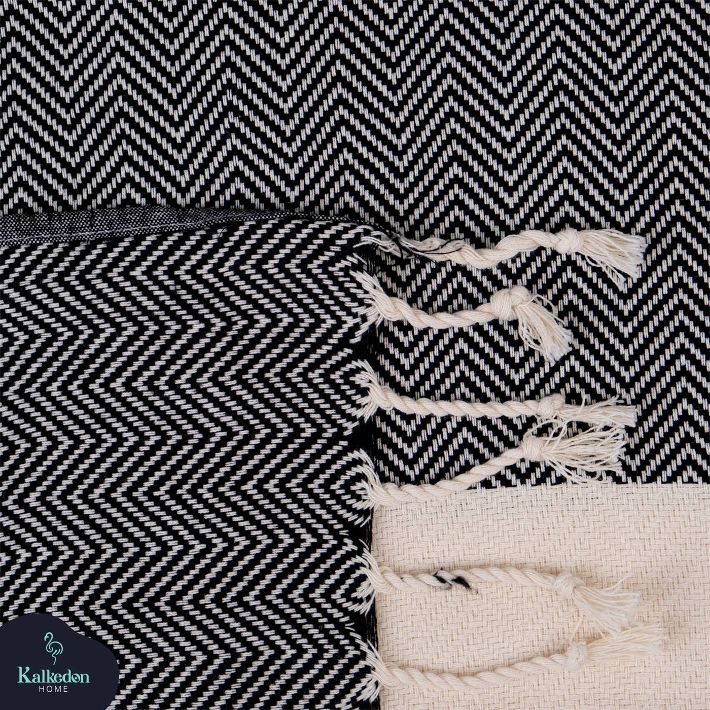 Herringbone Turkish Towel | Peshtemal: Gray