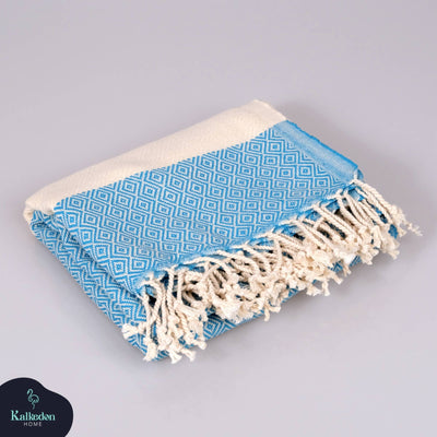 Turkish Towel | Peshtemal | Sand Resistant Beach Towel: Light Gray