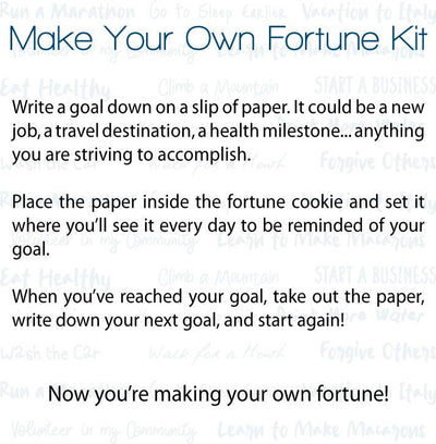 Seafoam Make Your Own Fortune Kit: Takeout Box