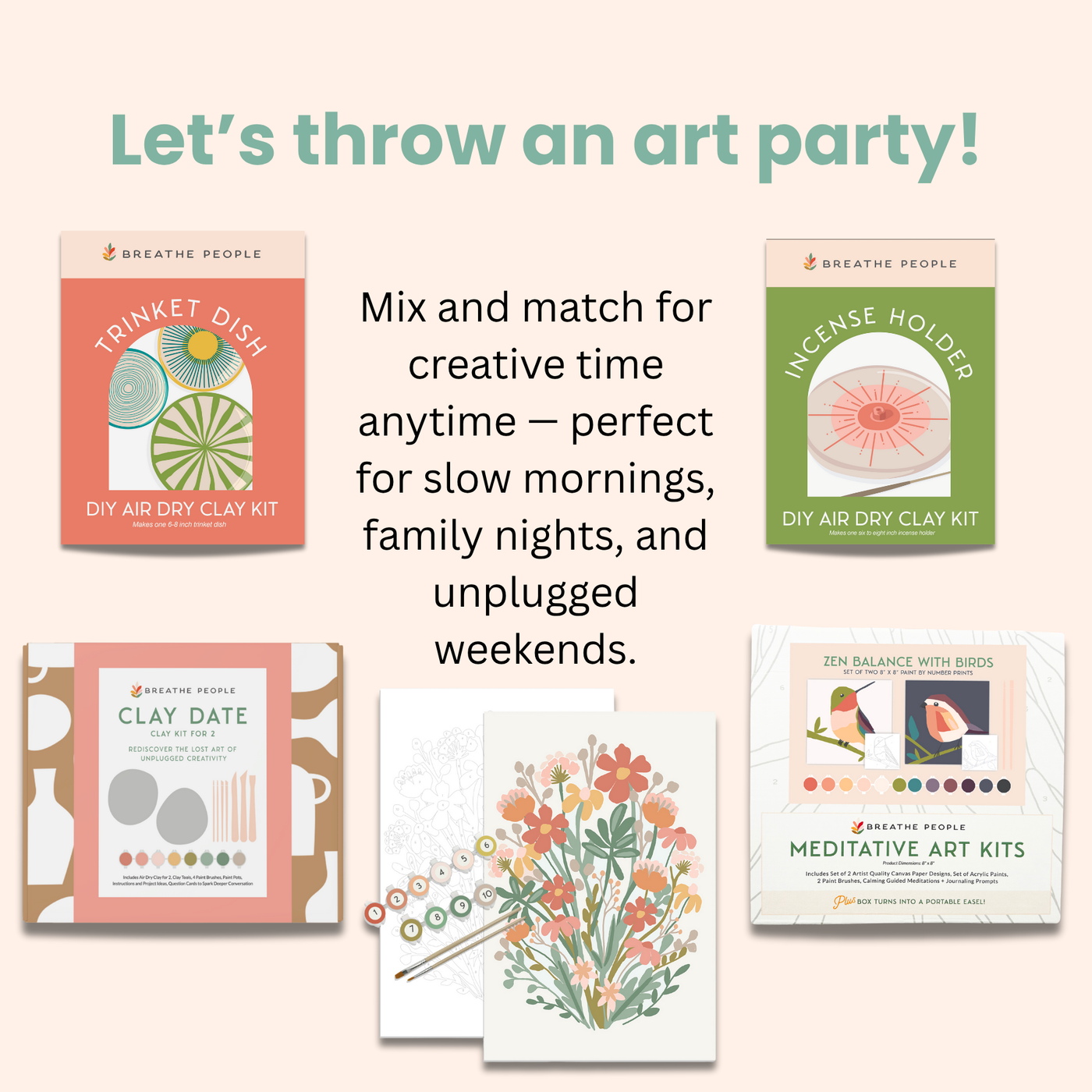 The Good Seed | Minimalist Paint-by-Number Kit - Butterflies
