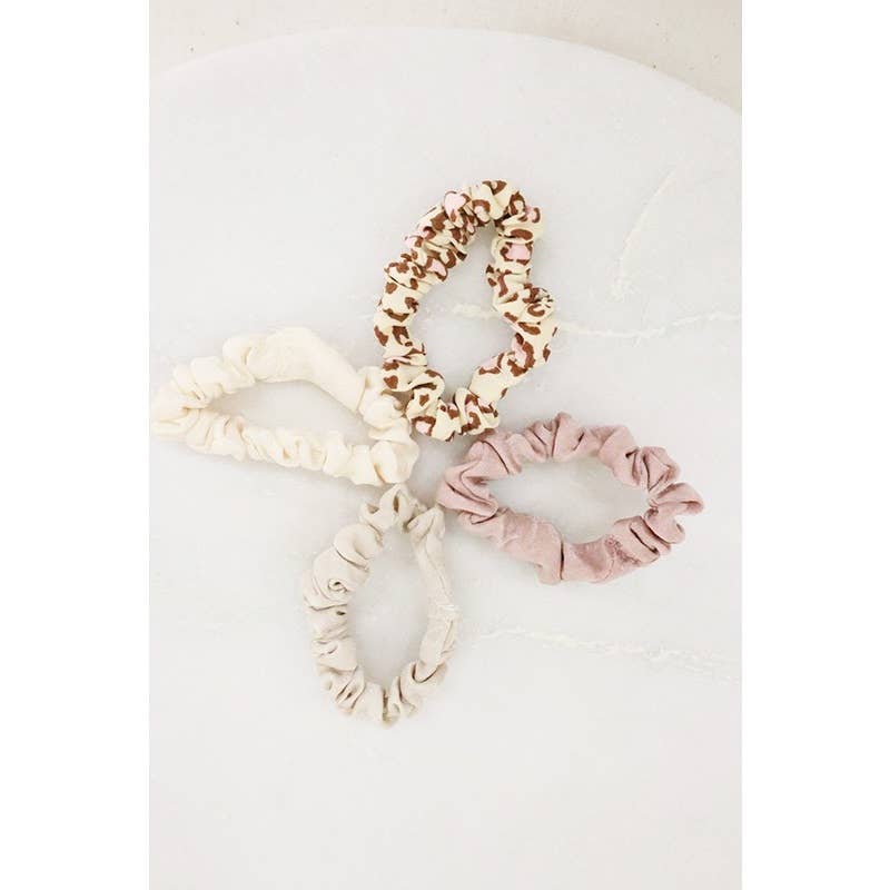 Leopard Scrunchie Set: MIX COLOR