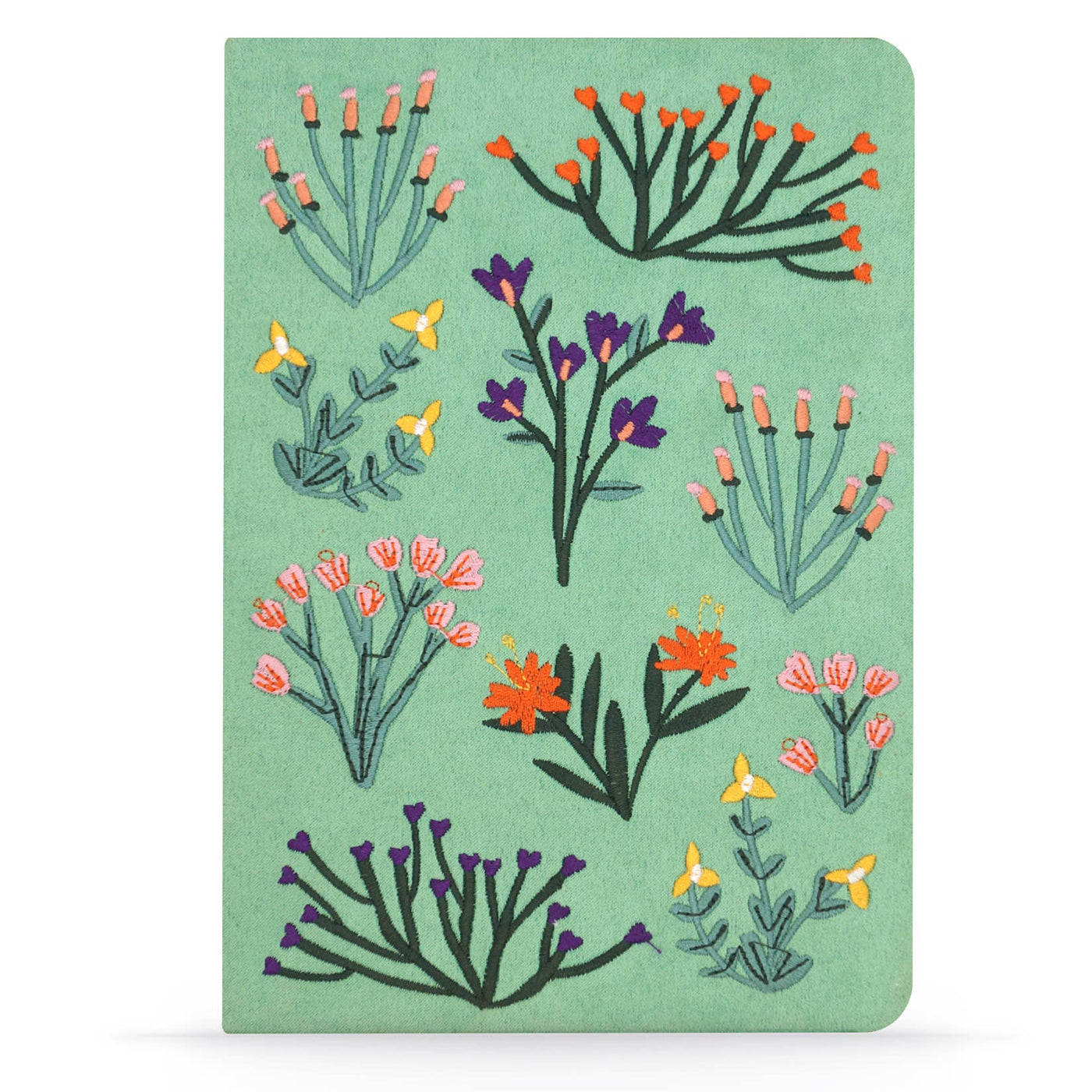 Petite Blooms Vegan Embroidered Journal Notebook