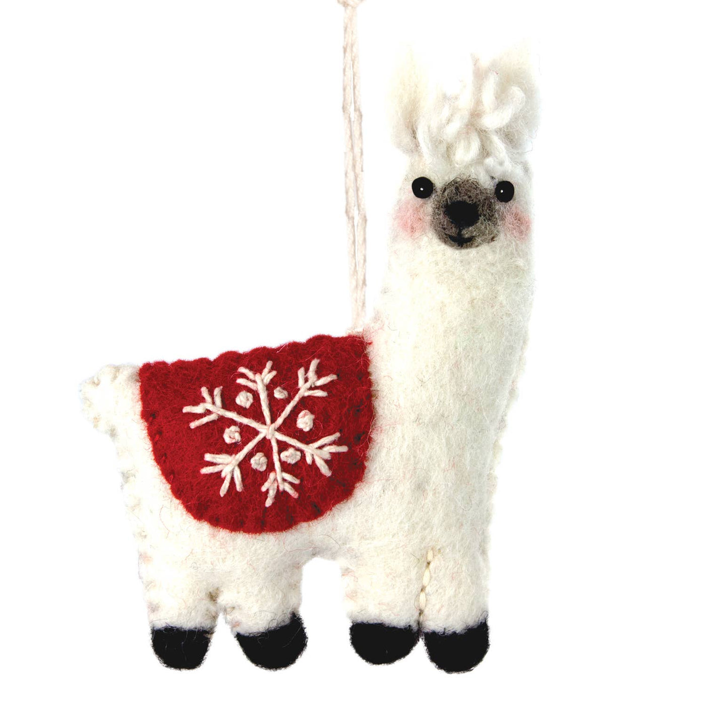 Snowflake Llama Ornament