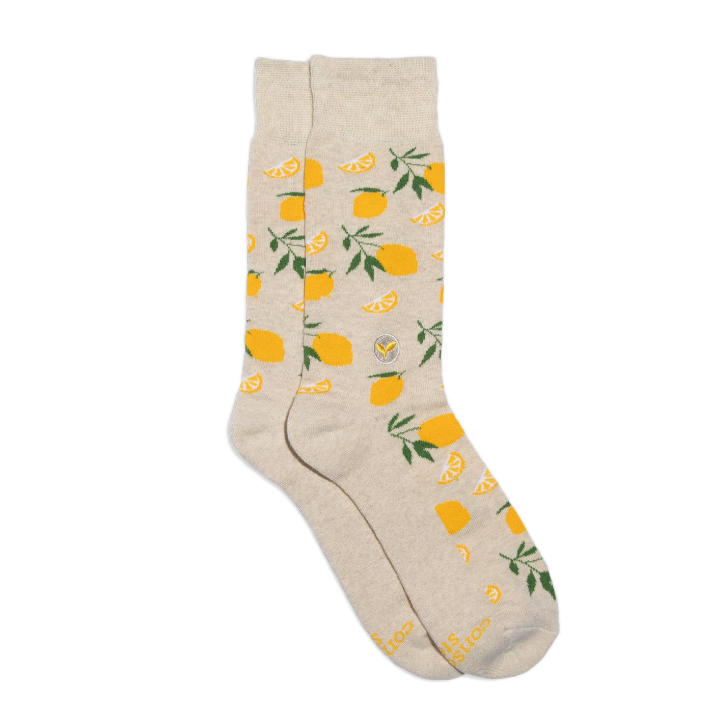 Socks that Plant Trees (Beige Lemons)
