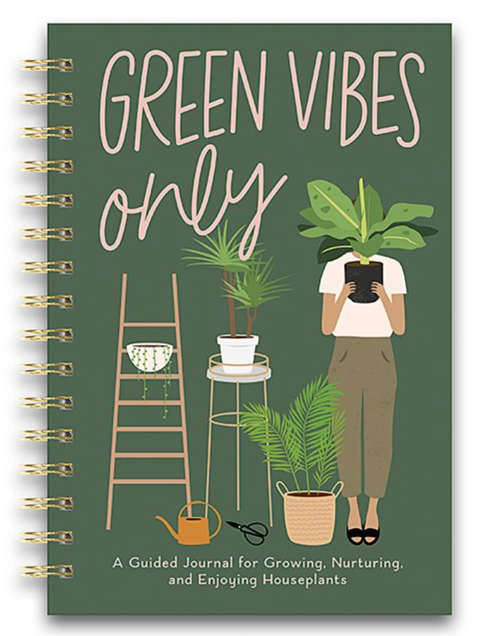Houseplant Journal Green Vibes Only