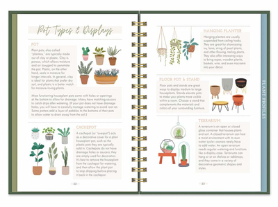 Houseplant Journal Green Vibes Only