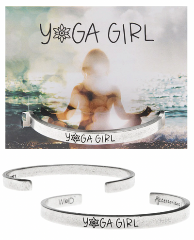 Yoga Girl Quotable Cuff Bracelet