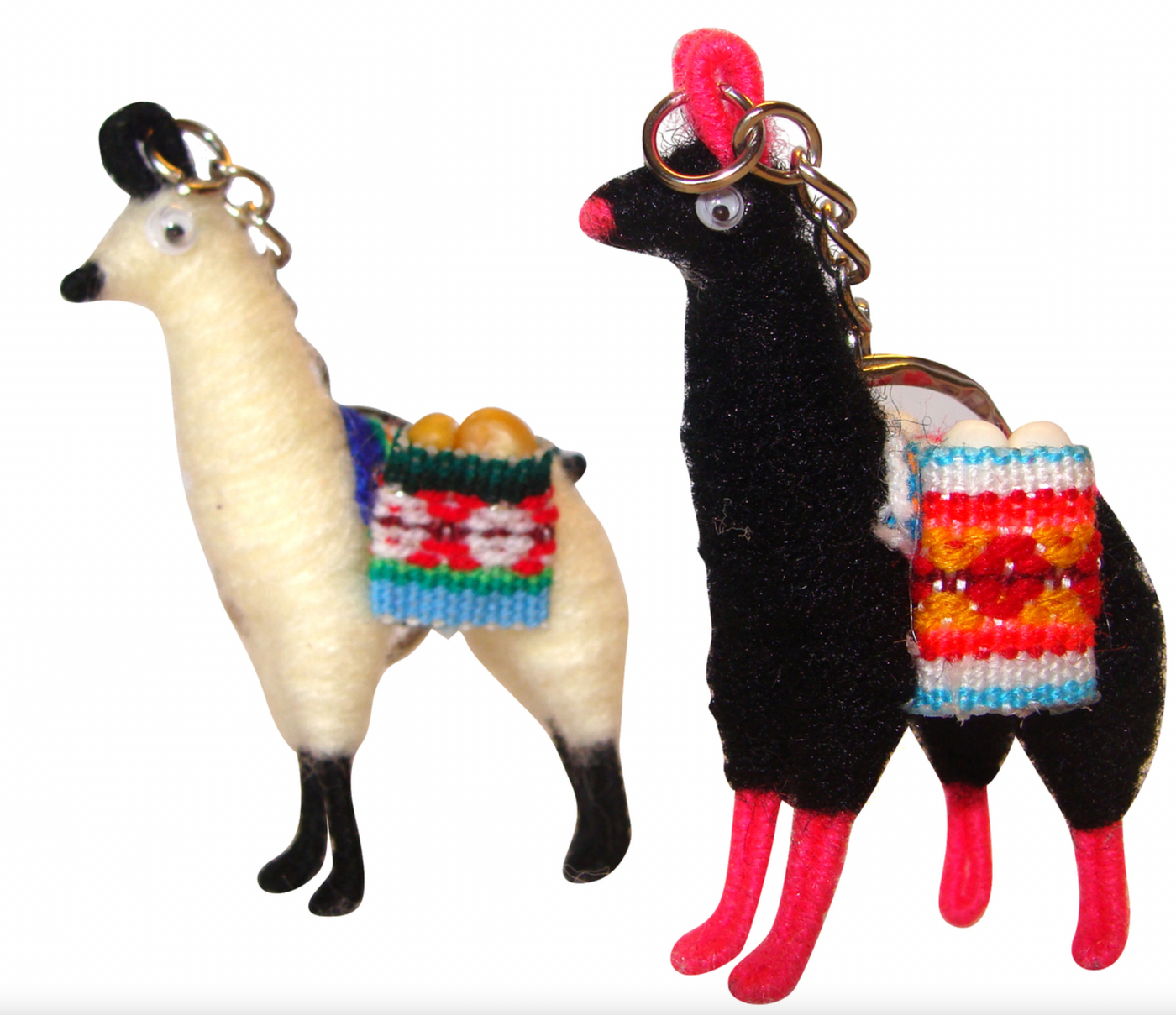 Alpaca Wool Miniature Llama Keychain