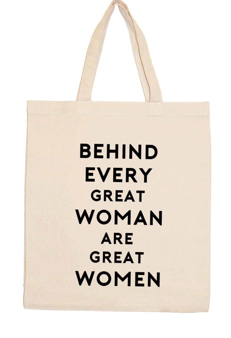 Every Great Woman Eco-Friendly Natural Canvas Tote Bag