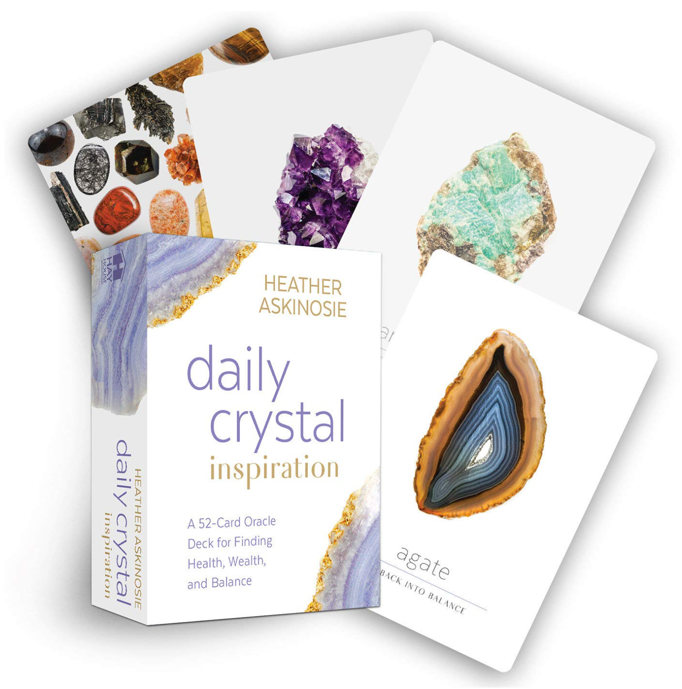 Daily Crystal Inspiration: A 52-Card Oracle Deck for Finding Health, Wealth, and Balance