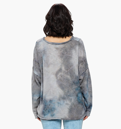Pullover Tie Dye Loose Fit Sweater