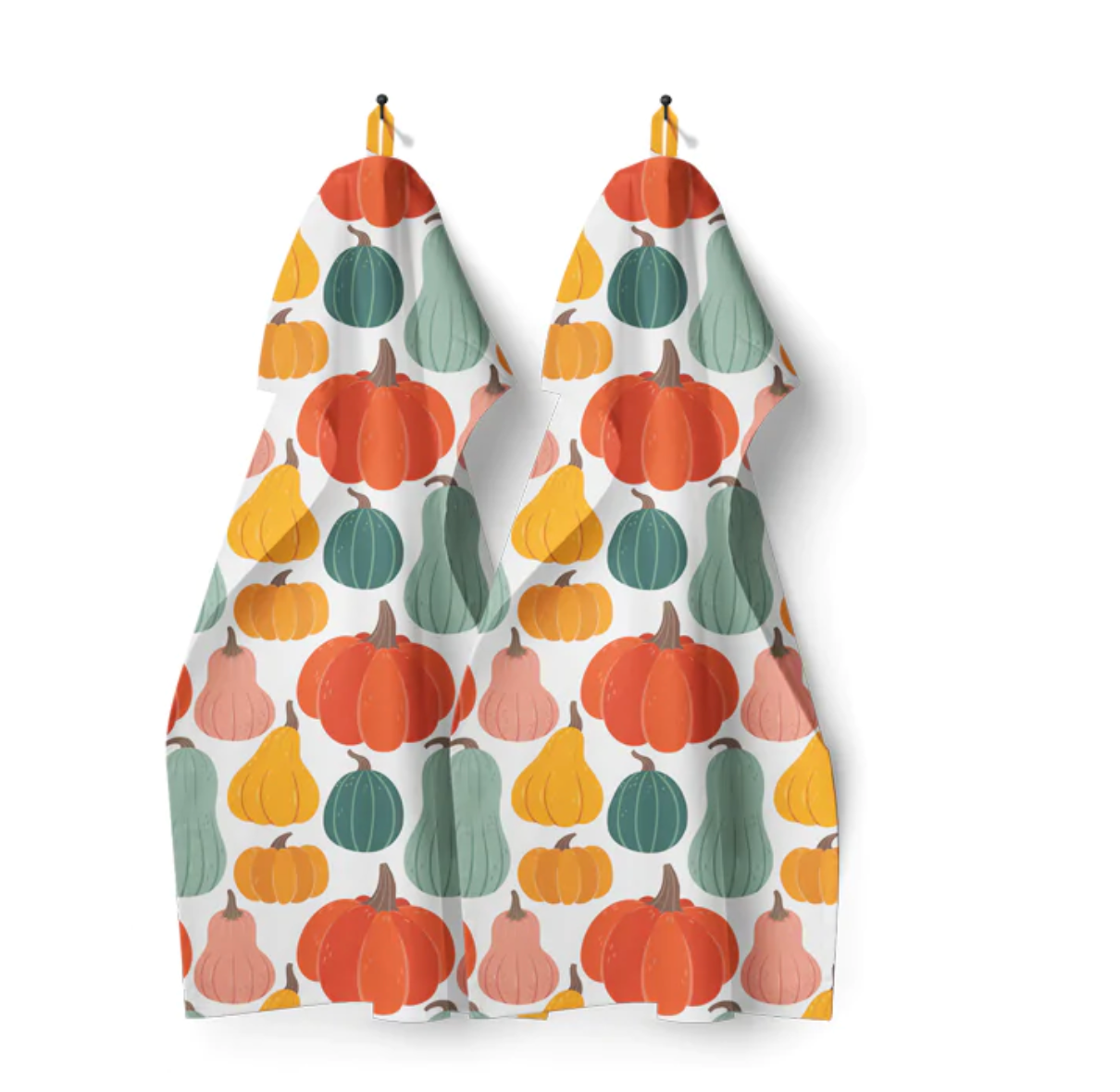 Pumpkins Printed Kitchen Towel Set of 2