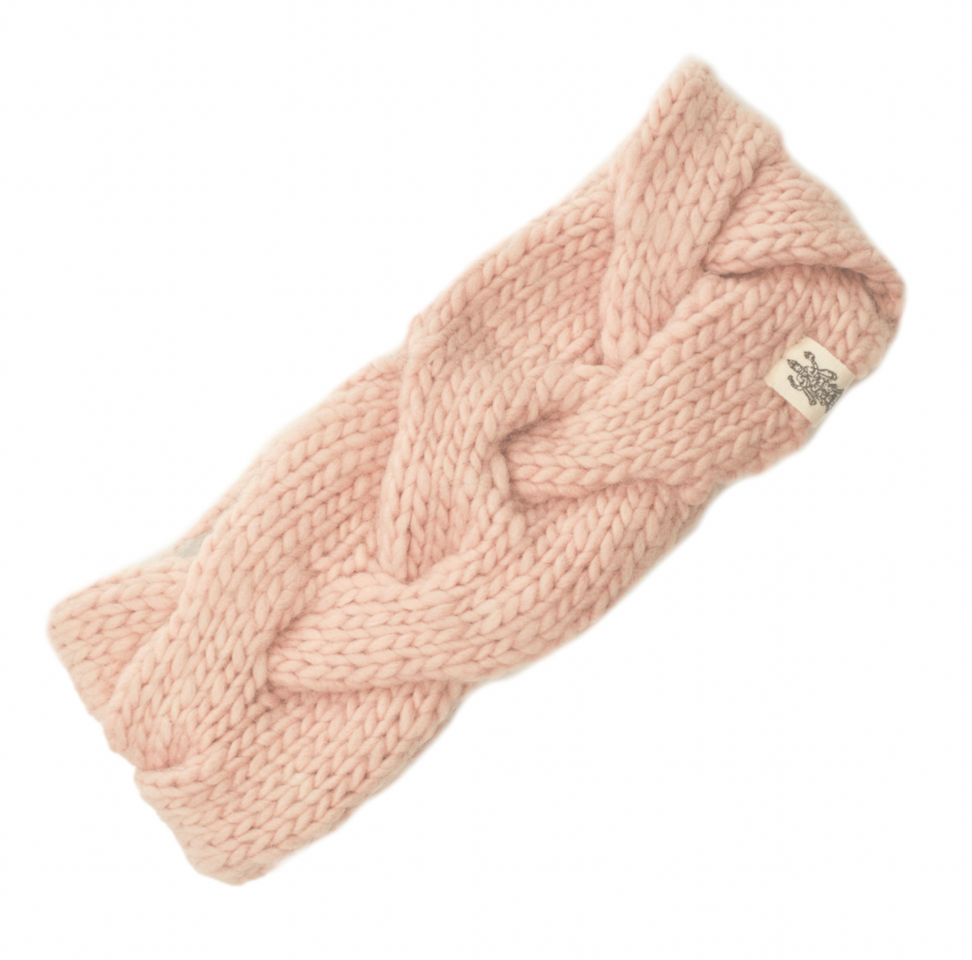 Merino Wool Braided Headband - Pink Quartz