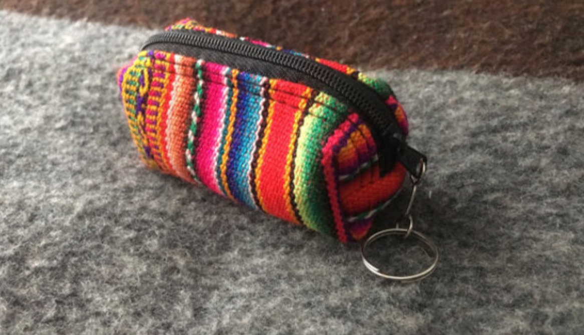 Lipstick Accessory Handkerchief Purse Bag Tube Coin Purse Peru Artisan