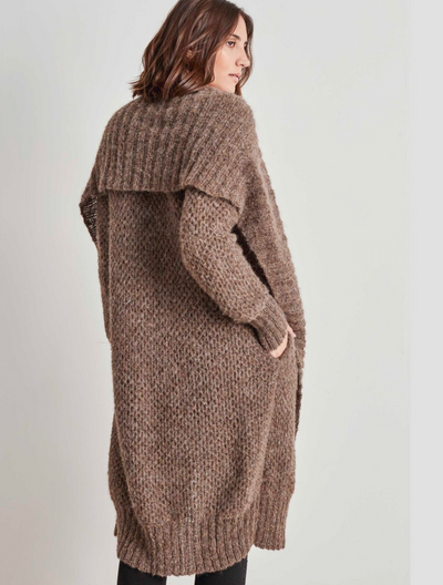 Flora Coat Sweater Handmade Alpaca Fur