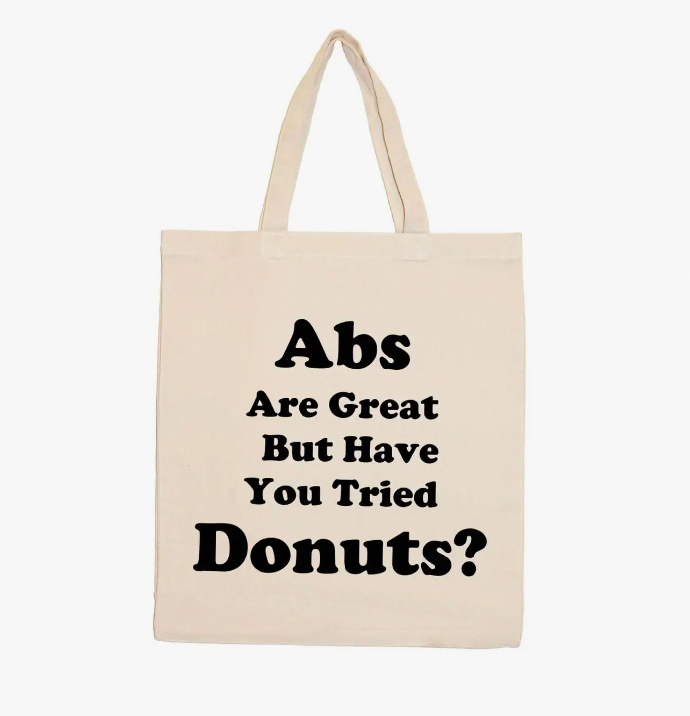 Abs Are Great Eco-Friendly Natural Canvas Tote Bag
