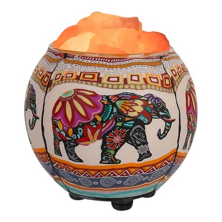 Ethnic Elephant Aromatherapy Salt Lamp Diffuser
